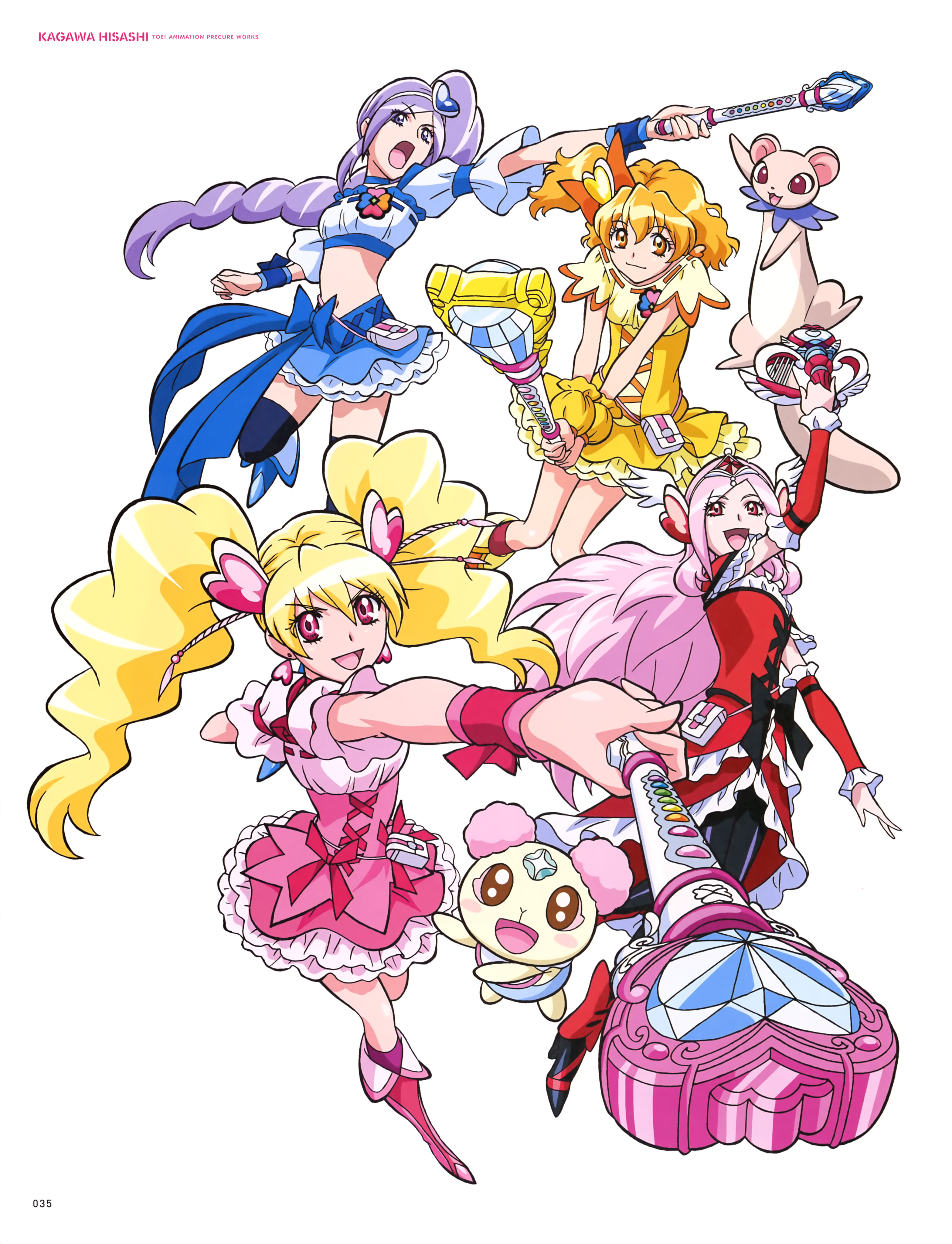 Fresh Pretty Cure Pretty Cure Aono Miki Chiffon Precure Higashi Setsuna Momozono Love Tarte